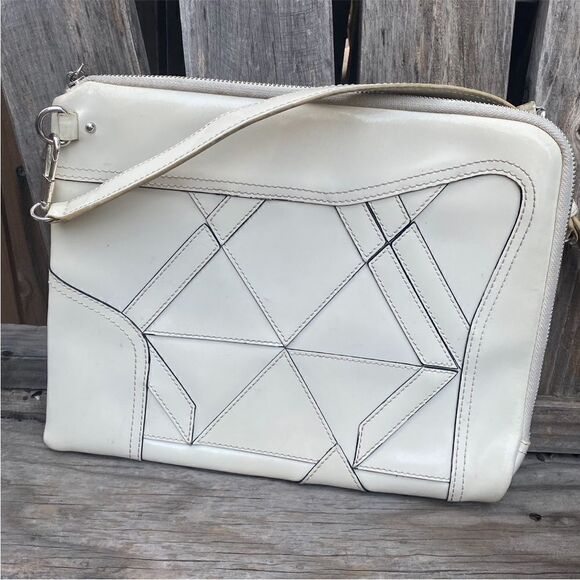 3.1 Philllip Lim Axial Patchwork Zip Clutch - Picture 5 of 12